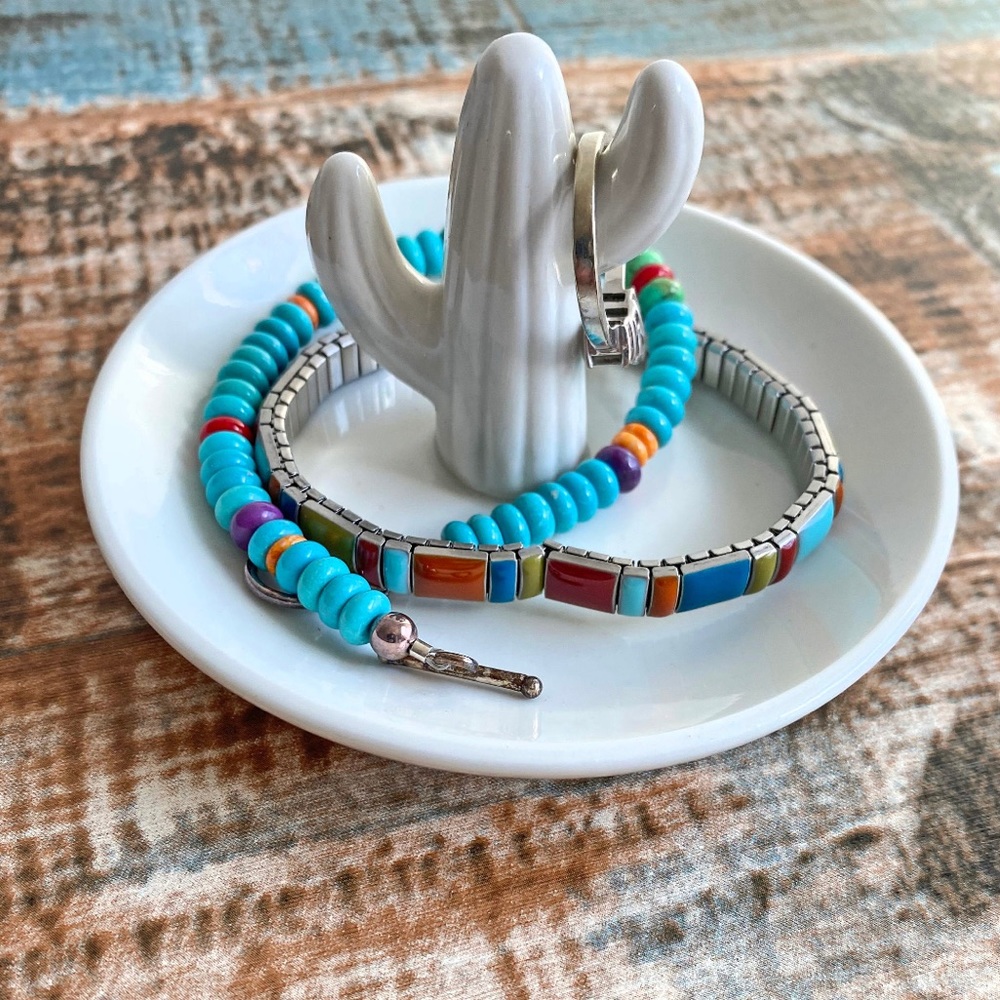🌼5/$25🌼Cactus 🌵 ceramic ring/jewelery holder - Picture 1 of 4
